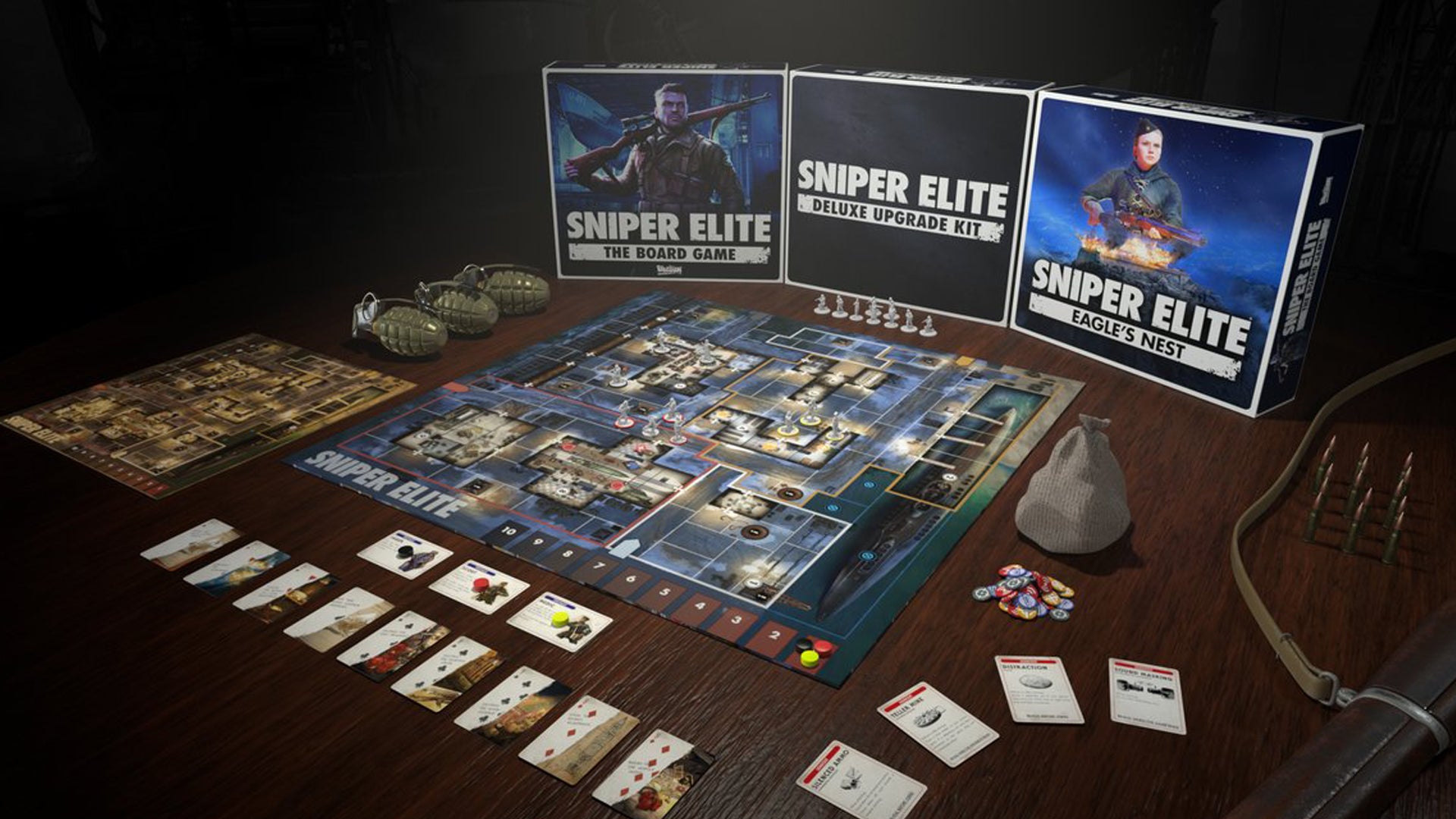 Sniper Elite The Board Game, based on the video game series, stakes